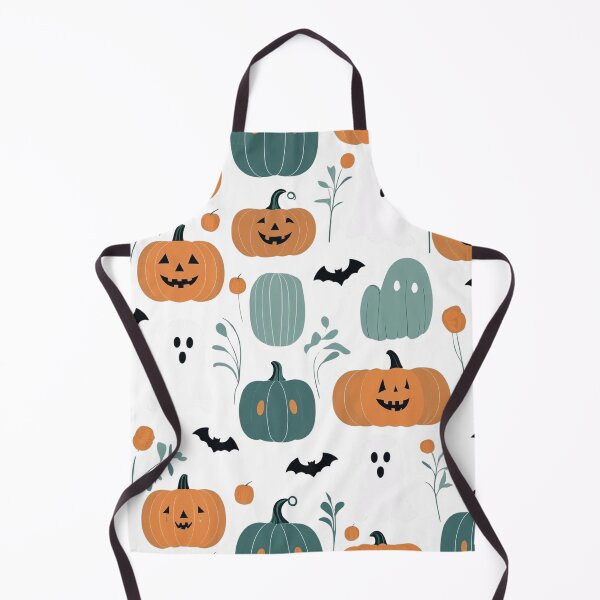 Item preview, Halloween Pattern with Pumpkins and Ghosts designed and sold by Rue Market.