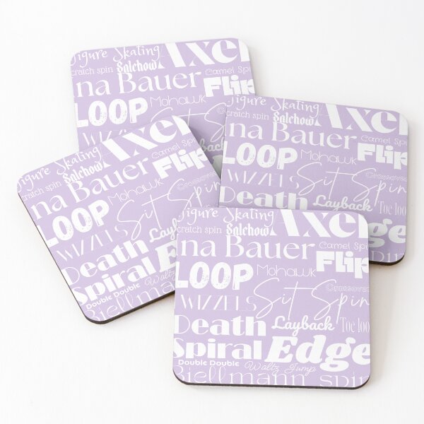 Item preview, Figure Skating Words- Subway Style Print- Purple designed and sold by PD-Skating.