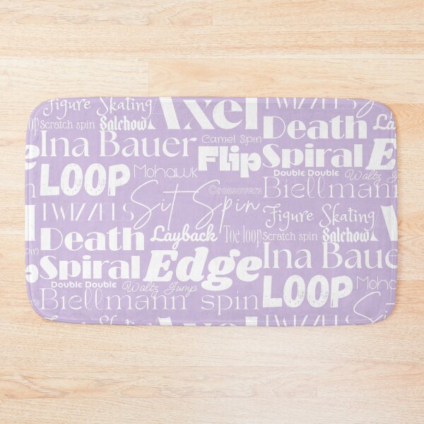 Item preview, Figure Skating Words- Subway Style Print- Purple designed and sold by PD-Skating.
