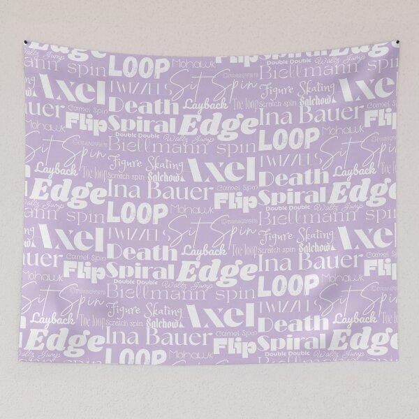 Item preview, Figure Skating Words- Subway Style Print- Purple designed and sold by PD-Skating.