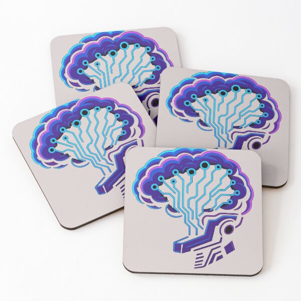 Item preview, Cyber Brain AI Art – Futuristic Technology Design designed and sold by KDesignCrafts.