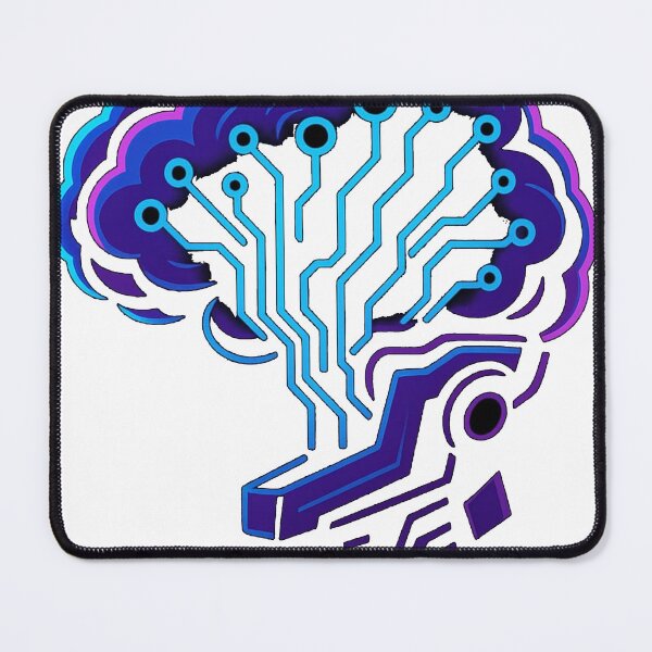 Item preview, Cyber Brain AI Art – Futuristic Technology Design designed and sold by KDesignCrafts.