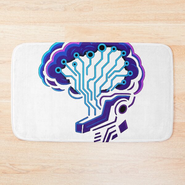 Item preview, Cyber Brain AI Art – Futuristic Technology Design designed and sold by KDesignCrafts.
