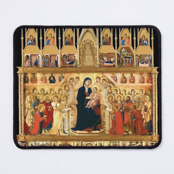 Item preview, Maesta Duccio Mother of God Christ Child Front designed and sold by GuyBlank.