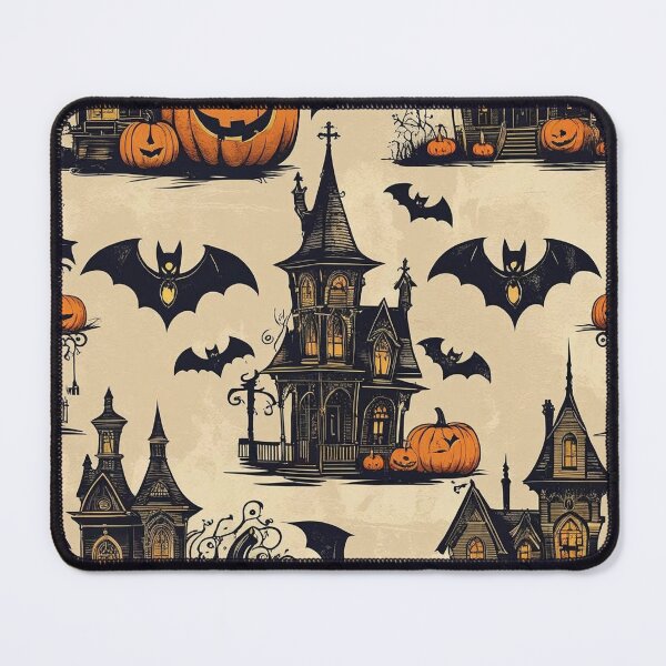 Item preview, Halloween Pattern with Pumpkins and Ghosts designed and sold by Rue Market.
