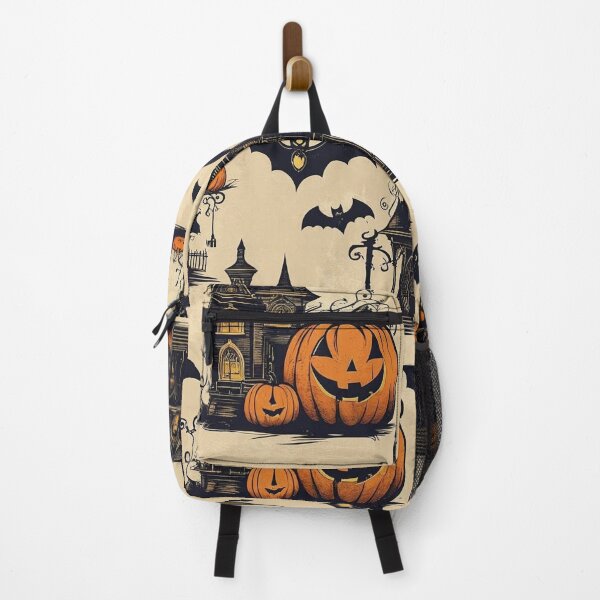 Item preview, Halloween Pattern with Pumpkins and Ghosts designed and sold by Rue Market.