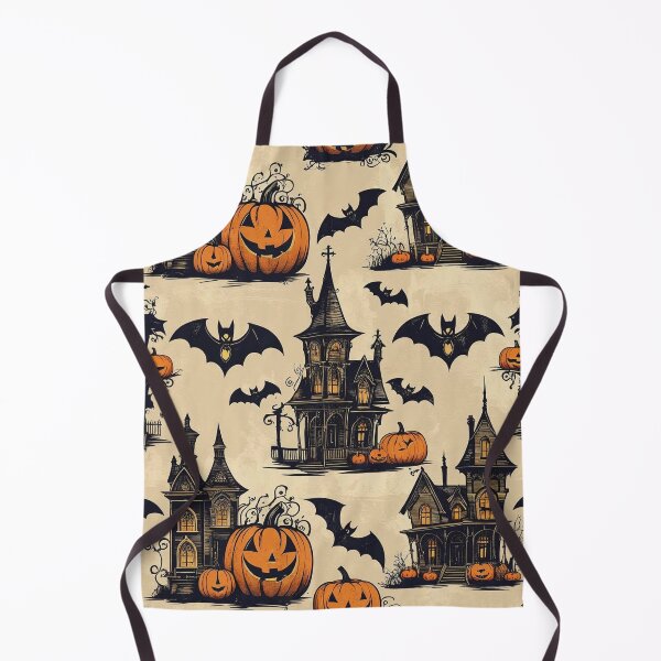 Item preview, Halloween Pattern with Pumpkins and Ghosts designed and sold by Rue Market.