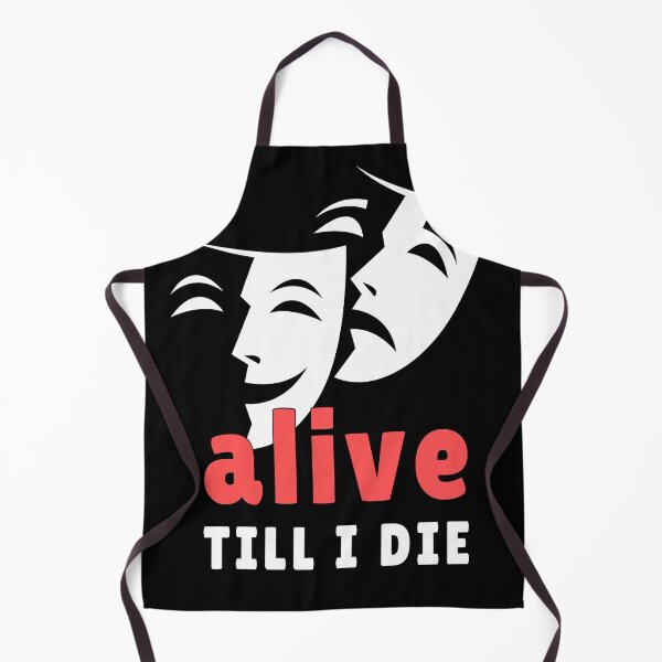 Item preview, Alive Till I Die – Dramatic Theater Mask designed and sold by MAD-STREETWEAR.