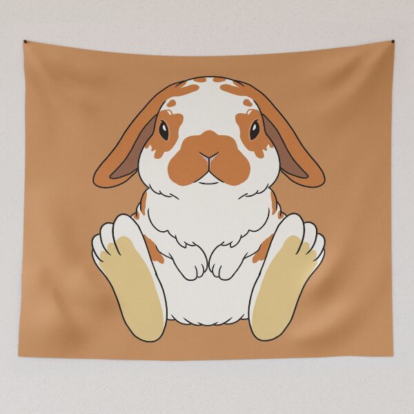 Item preview, Cute spotted orange brown American Fuzzy Lop BUNNY designed and sold by tayaan.