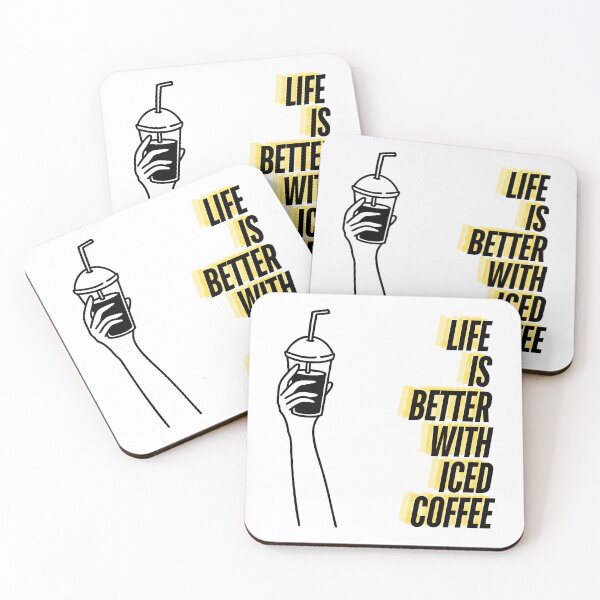 Item preview, Life is better with ıced coffee designed and sold by artshopgalata.