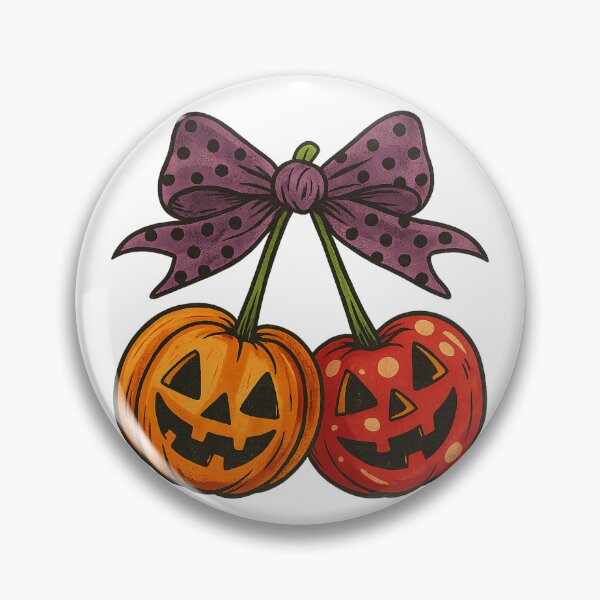 Item preview, Cherry Halloween｜Halloween Cherries｜Pumpkin cherries｜Pumpkin cherrie｜Cherry Pumpkin shirt｜Cherry pumpkins｜Pumpkin bow｜Fall coquette design designed and sold by PixelBlooming.