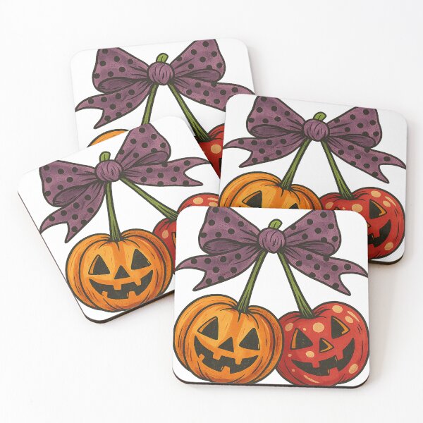 Item preview, Cherry Halloween｜Halloween Cherries｜Pumpkin cherries｜Pumpkin cherrie｜Cherry Pumpkin shirt｜Cherry pumpkins｜Pumpkin bow｜Fall coquette design designed and sold by PixelBlooming.