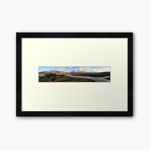 Arthur lake panorama:: Bigger and Wide screen (full view) Framed Art Print