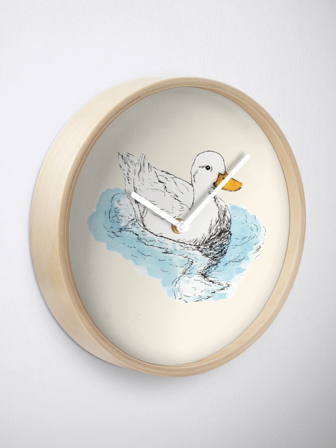 Alternate view of White Duck Clock