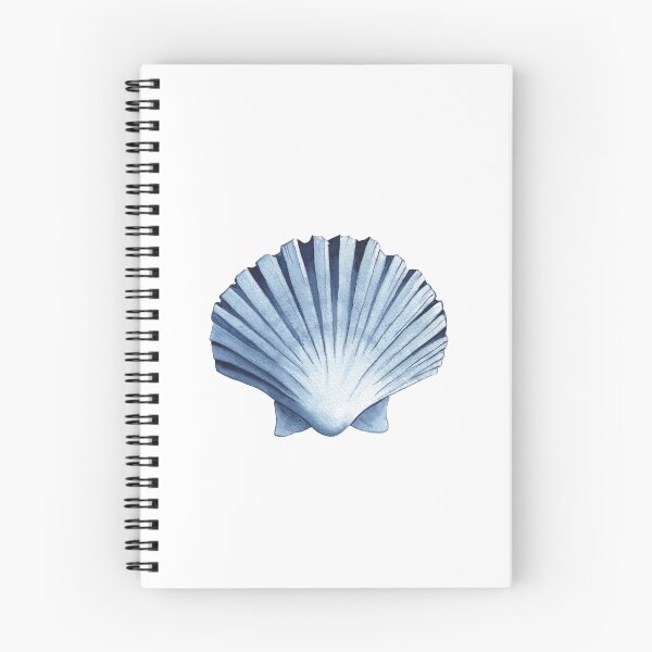 Item preview, Blue scallop sea shell designed and sold by InnaPatiutko.