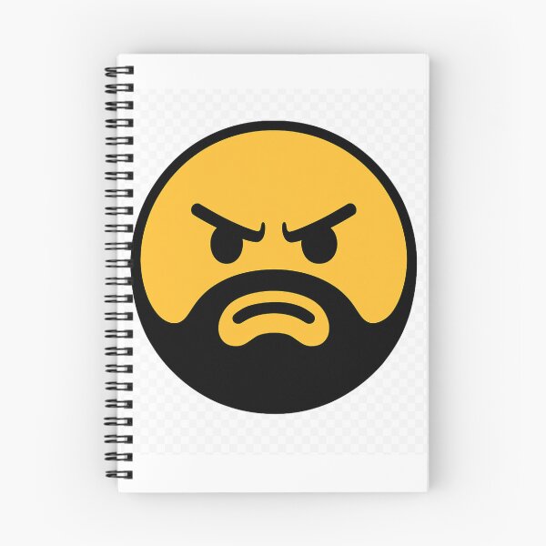 Item preview, Bold Angry Face Emoji Illustration designed and sold by MagicOfPrint.