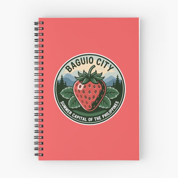Item preview, Baguio City Strawberry & Pine Trees Badge Sticker – Summer Capital of the Philippines designed and sold by Timeless Design.