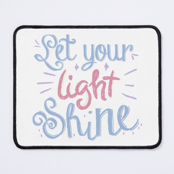 Item preview, Let Your Light Shine – Inspirational Hand Lettering Pastel Typography Design designed and sold by NUSHS.