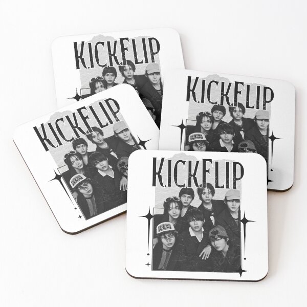 Item preview, KickFlip Kpop Boy group Scrapbook Collage Cozy Y2K Vintage Design designed and sold by HELL0WBELLO.