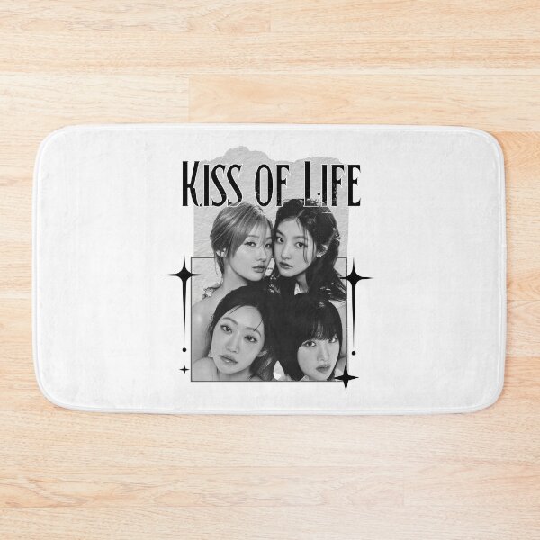 Item preview, Kiss of Life Kpop Girl group Scrapbook Collage Cozy Y2K Vintage Design designed and sold by HELL0WBELLO.