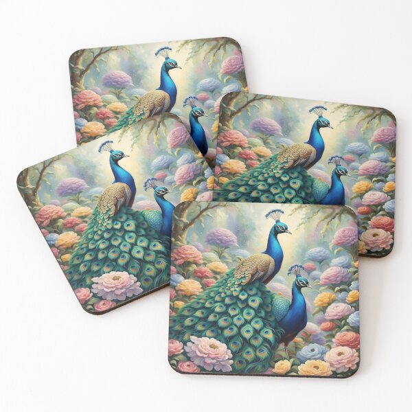 Item preview, "Peacocks in Blooming Paradise" designed and sold by kalvey64.