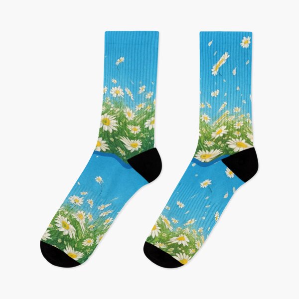 Item preview, Distorted daisies in the sky designed and sold by Sigtrix.