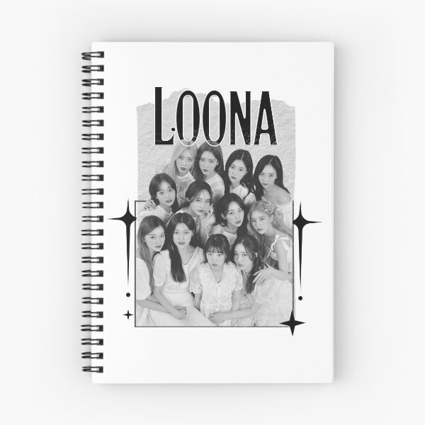 Item preview, LOONA Kpop Female group Scrapbook Collage Cozy Y2K Vintage Design designed and sold by HELL0WBELLO.