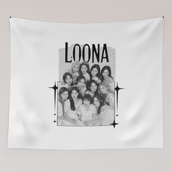 Artikelvorschau, LOONA Kpop Weibliche Gruppe Scrapbook Collage Cozy Y2K Vintage Design entworfen und verkauft von HELL0WBELLO.