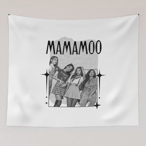 Item preview, Mamamoo Kpop Female group Scrapbook Collage Cozy Y2K Vintage Design designed and sold by HELL0WBELLO.