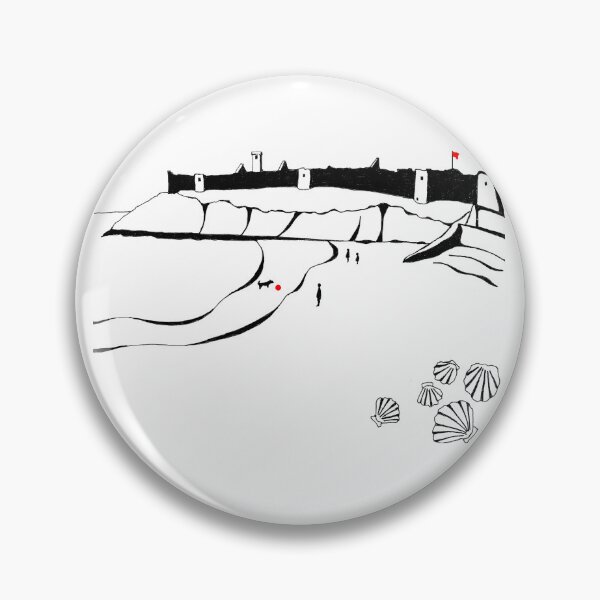 Item preview, Peel Castle and Fenella beach designed and sold by Caroline Whittaker.