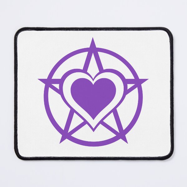 Item preview, Cheeky Witch® Purple Pagan Heart Symbol on white designed and sold by cheekywitch.