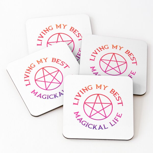 Item preview, Cheeky Witch® Living My Best Magickal Life Pentacle designed and sold by cheekywitch.