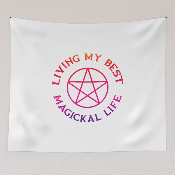 Item preview, Cheeky Witch® Living My Best Magickal Life Pentacle designed and sold by cheekywitch.