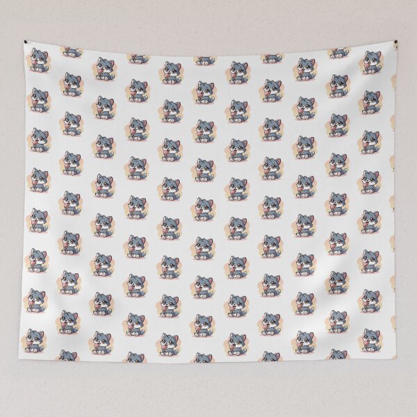 Item preview, wolf eating ice cream designed and sold by Eternalski.