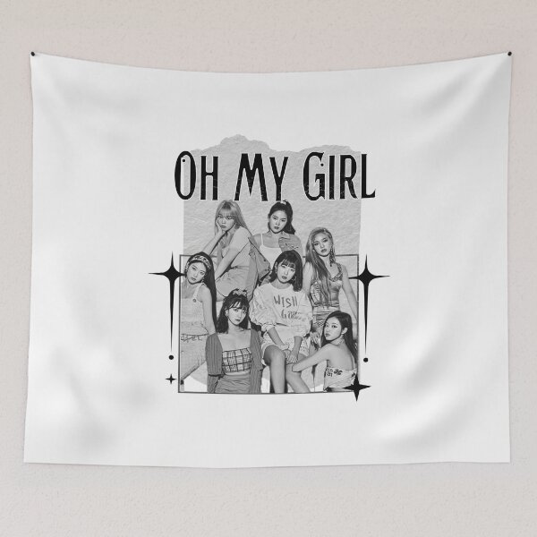 Item preview, Oh My Girl  Kpop Female group Scrapbook Collage Cozy Y2K Vintage Design designed and sold by HELL0WBELLO.