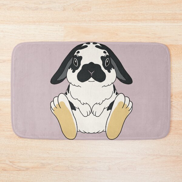 Item preview, Black and White Spotted American Fuzzy Lop Rabbit  designed and sold by tayaan.