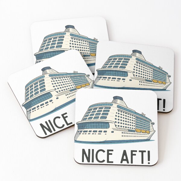 Item preview, Nice AFT – Funny Cruise Ship Pun T-Shirt designed and sold by Taberland.