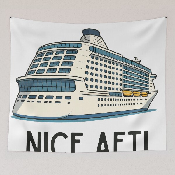 Item preview, Nice AFT – Funny Cruise Ship Pun T-Shirt designed and sold by Taberland.