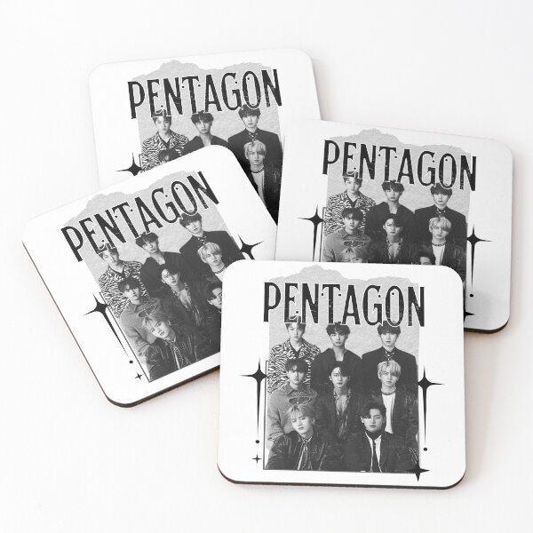 Item preview, Pentagon Kpop Boy group Scrapbook Collage Cozy Y2K Vintage Design designed and sold by HELL0WBELLO.