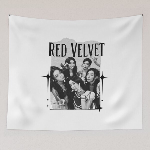Item preview, Red Velvet Kpop Girl group Scrapbook Collage Cozy Y2K Vintage Design designed and sold by HELL0WBELLO.
