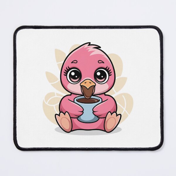 Item preview, flamingo drinking coffee designed and sold by Eternalski.