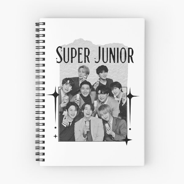Item preview, Super Junior K-Pop Boy Group Scrapbook Collage Cozy Y2K Vintage Design designed and sold by HELL0WBELLO.