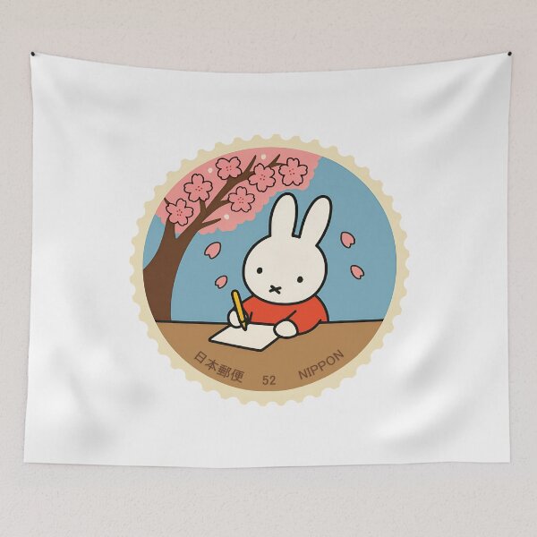 Item preview, Nippon Bunny Postcard – Japanese Miffy stamp designed and sold by PrintsGate.