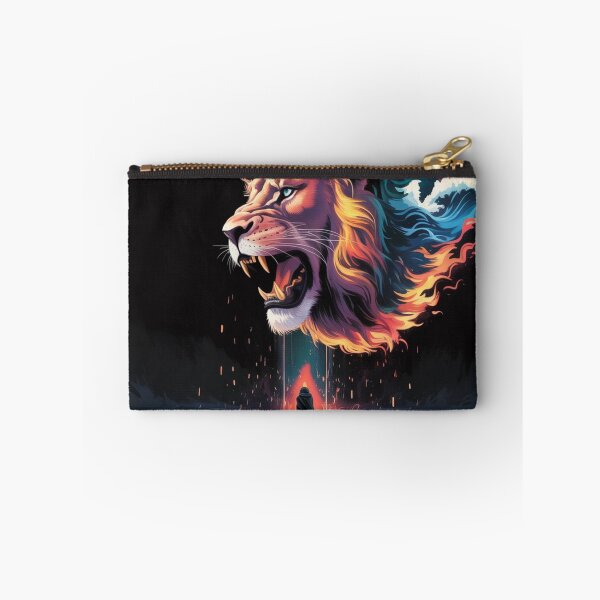 Item preview, Fiery Lion Spirit – Epic Fantasy Warrior and Animal Power Art designed and sold by dortmond.