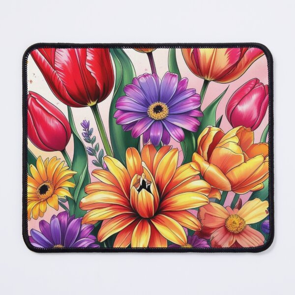 Item preview, a huge wave of colorful flowers designed and sold by Dfcolourdesigns.