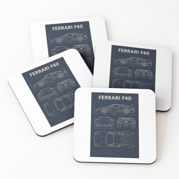 Item preview, Italian Iconic Supercar Blueprint Poster – 80s Racing Legend Wall Art designed and sold by JDMGTBlueprints.
