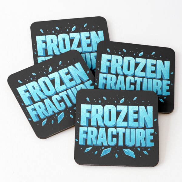 Item preview, Frozen Fracture – Shattered Ice Typography Art designed and sold by ArcadiaSilence.
