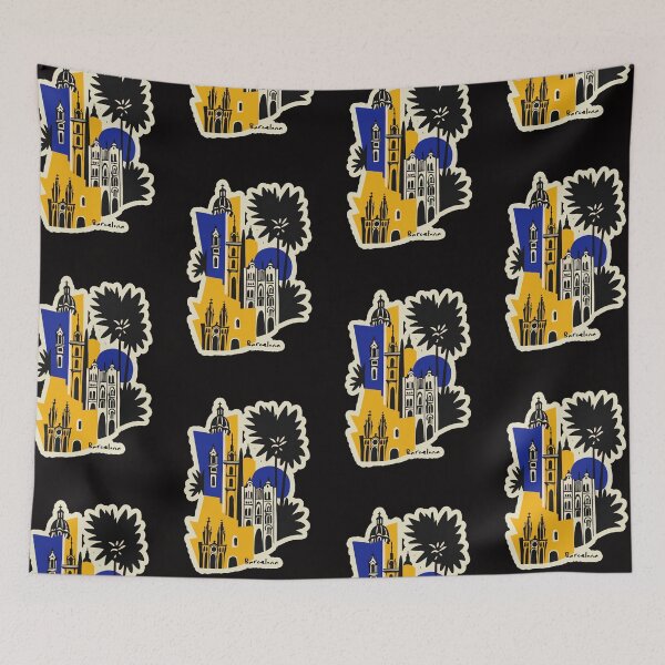 Item preview, Barcelona Espana abstract designed and sold by Ratatatts.