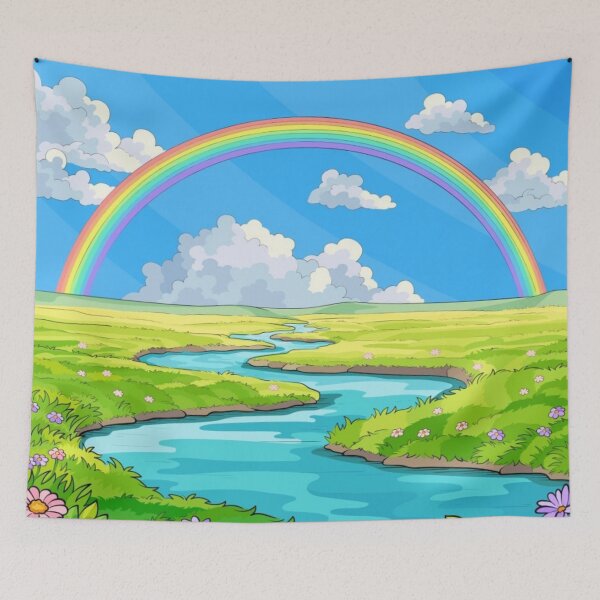 Item preview, Rainbow Over the Meadow Stream designed and sold by HSE1.