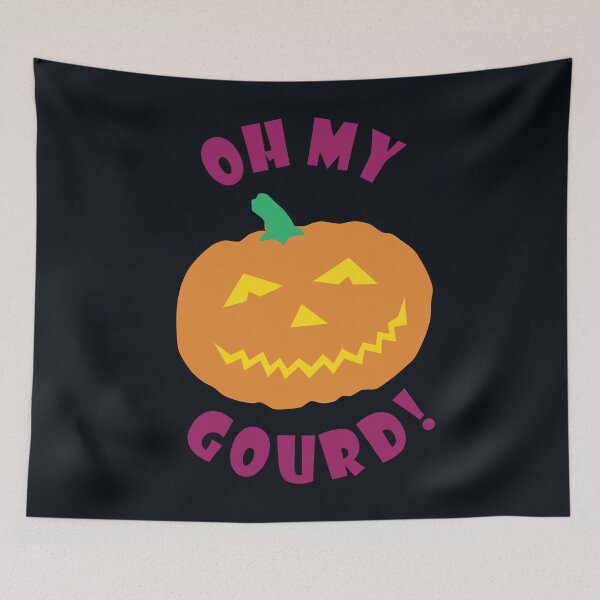 Item preview, Oh My Gourd - Funny Halloween Pumpkin designed and sold by ToluaPrints.